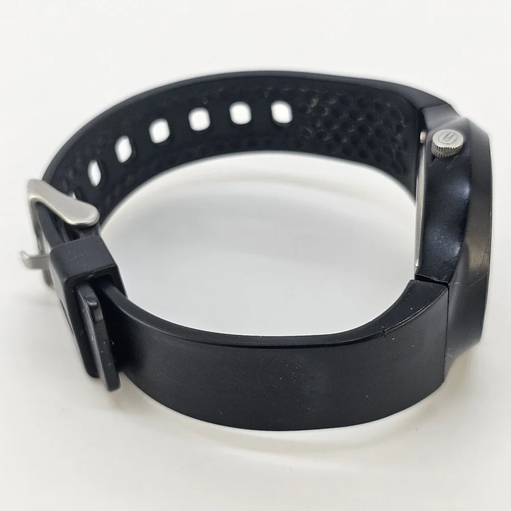 Geonaute Men's Watch 38MM Black Dial Black Plastic Bands New Battery